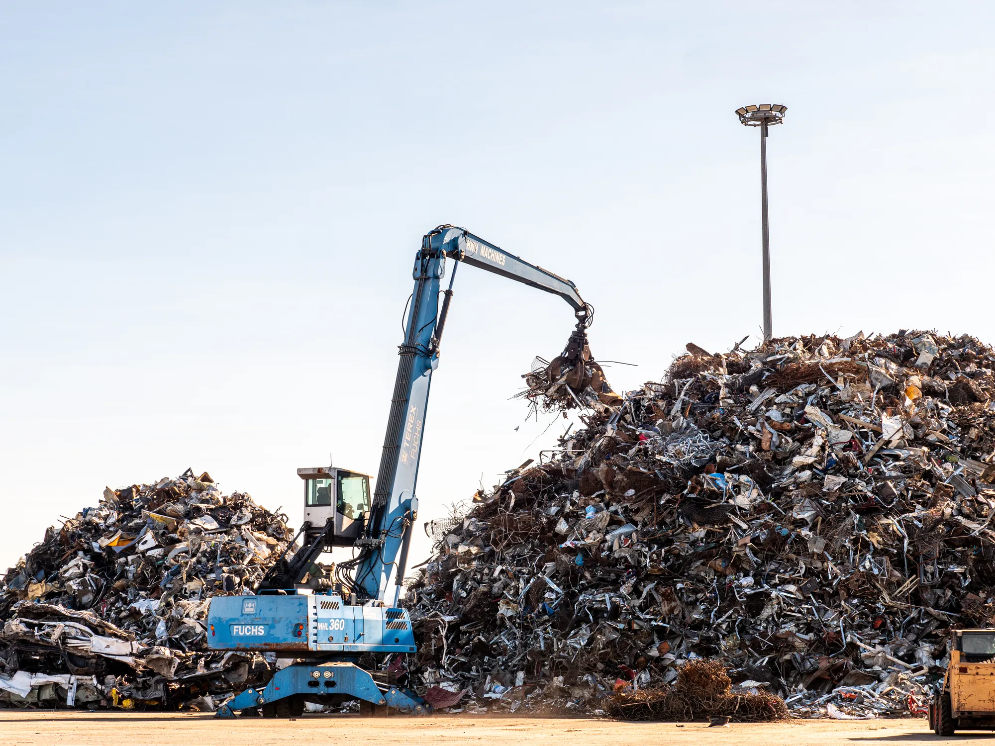 Çekrezi Metal recycling center in Durrës